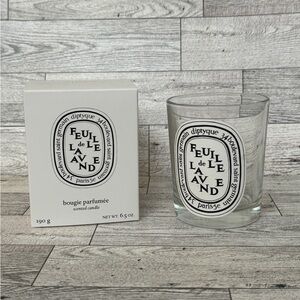 Diptyque Empty Glass Candle Jar Feuille de Lavande